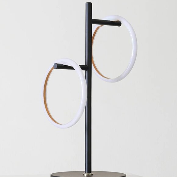 Brightech Saturn Color RGB Table Lamp Classic Black Modern NEW BOX DAMAGE